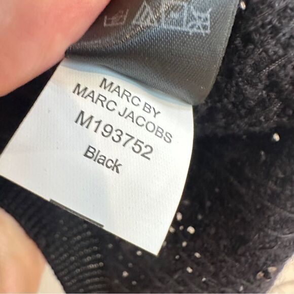 Marc By Marc Jacobs | XS | black open weave knit sequin Sweater - Picture 7 of 12